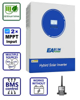 Изображение EASUN 8.5kW 48V ISolar-SMG-II-8.5KW (8500VA/8500W, Max CH 140A, AC 120) Wi-Fi (фото, картинка)