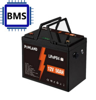 Изображение Powland 12V 50Ah IBattery-PL-12V-50AH (LiFePo4, BMS) (фото, картинка)