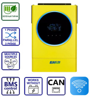 Изображение EASUN 5.6kW 48V IGrid-SV-IV-5.6KW (5600VA/5600W, Max CH 120A, AC 120) Wi-Fi (фото, картинка)