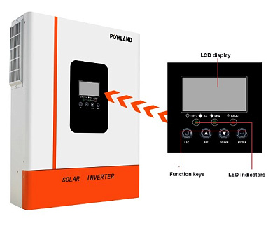 Изображение Powland 11000W 48V ISolar-SMG-III-11KW-48V (11000VA/11000W, Max CH 160A, AC 120) Wi-Fi - оригинальный размер 3