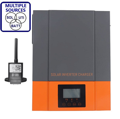 Изображение PowMr 3200W 24V POW-HVM 3.2H-24V (Max СH 80A, AC 60) Wi-Fi - оригинальный размер 1