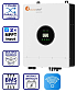 Фото Felicity Solar 8kW 48V IVEM8048 (8000VA/8000W, Max CH 150A, AC 150A) Wi-Fi
