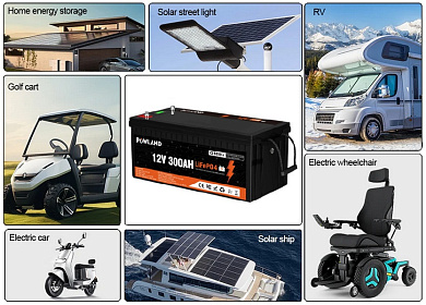 Powland 12V 300Ah IBattery-PL-12V-300AH (LiFePo4, BMS) 4