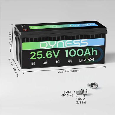 Изображение Dyness 24V 100Ah AR2.5-24V (LiFePo4, BMS 100A) - оригинальный размер 3