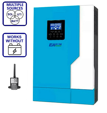 Изображение EASUN 3.5kW 24V ISolar-SML-III-3.5KW (3500VA/3500W, Max CH 110A, AC 80) Wi-Fi - оригинальный размер 1