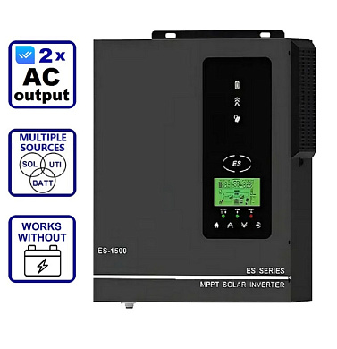 Изображение Anern 1.5kW 24V AN-SCI-ES-1500 (1500VA/1500W, Max CH 80A, AC 40) - оригинальный размер 1
