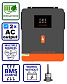 Фото Гібридний інвертор сонячний PowMr 6200W 48V POW-HVM6.2M-48V-N (Max CH 120A, AC 100) Wi-Fi