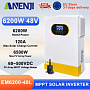 Изображение Anenji 6200W 48V EM6200-48L  (6200VA/6200W, Max СH 120A, AC 80) Wi-Fi - оригинальный размер 2