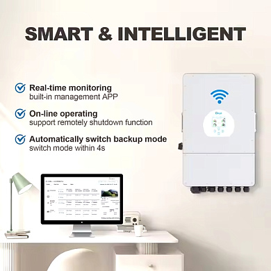 Deye SUN-6K-SG03LP1-EU, LV (6kW, 48V, 1Ph, 2-MPPT) Wi-Fi 5
