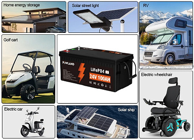 Изображение Powland 24V 100Ah IBattery-PL-24V-100AH (LiFePo4, BMS) - оригинальный размер 5