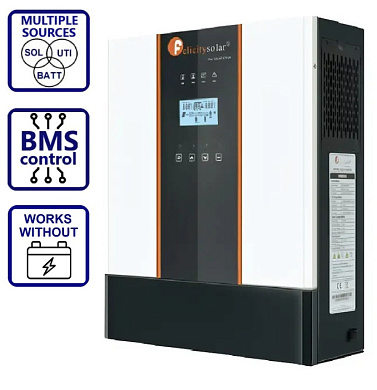 Felicity Solar 3kW 24V IVEM3024 (3000VA/3000W, Max CH 100A, AC 100) 1
