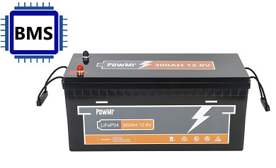 Изображение PowMr 12V 300Ah POW-300AH-12.8V (LiFePo4, BMS) - оригинальный размер 8
