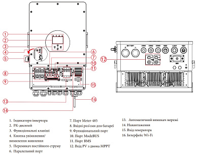 Изображение Deye SUN-8K-SG04LP3-EU, LV (8kW, 48V, 3Ph, 2-MPPT) Wi-Fi - оригинальный размер 2
