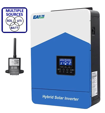 Изображение EASUN 4.2kW 24V ISolar SMH-II-4.2KW-24V (4200VA/3800W, Max CH 110A, AC 80) Wi-Fi - оригинальный размер 1