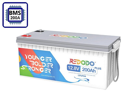 Redodo 12V 200Ah Plus (LiFePo4, BMS 200A) 1