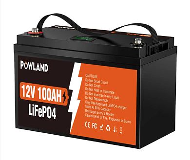 Powland 12V 100Ah IBattery-PL-12V-100AH (LiFePo4, BMS) 1