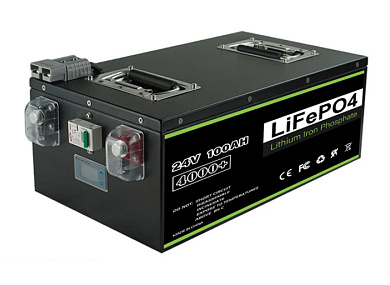 Изображение Liemium 24V 100Ah (LiFePo4, BMS, Iron case) - оригинальный размер 1
