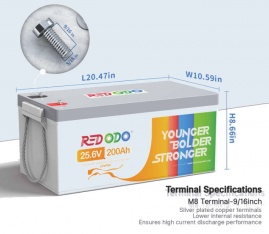 Redodo 24V 200A (LiFePo4, BMS 200А) 4