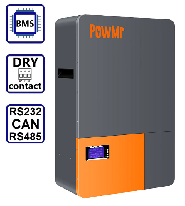 Аккумулятор PowMr 48V (51.2V) 200Ah POW-LIO48200-16S (LiFePo4, BMS)