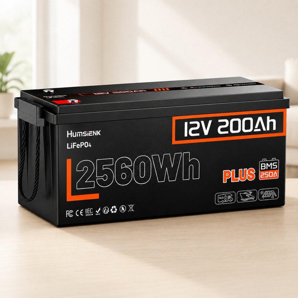 Изображение Humsienk 12V 200Ah Plus HS24V200AH250PLUS (LiFePo4, BMS 250A, Low-temp) - оригинальный размер 3