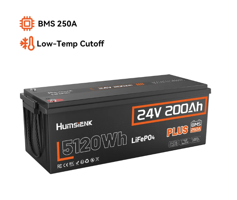 Изображение Humsienk 24V 200Ah Plus HS24V200AH250PLUS (LiFePo4, BMS 250A, Low-temp) - оригинальный размер 2
