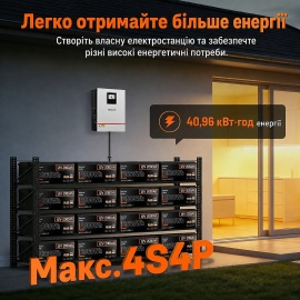 Изображение Humsienk 12V 200Ah Plus HS24V200AH250PLUS (LiFePo4, BMS 250A, Low-temp) - оригинальный размер 7