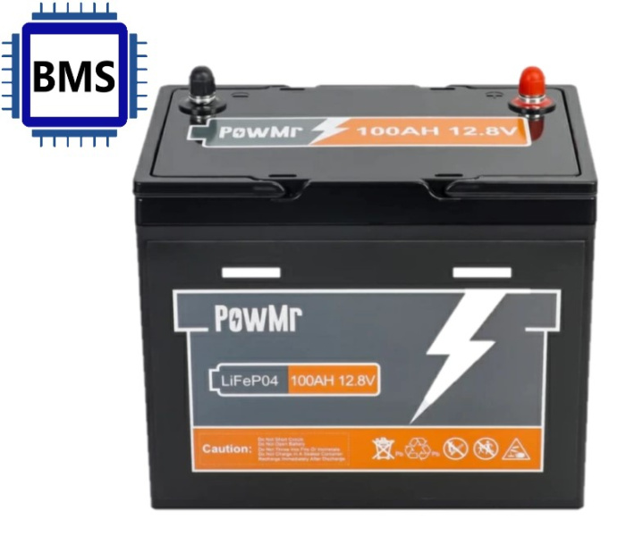 Аккумулятор PowMr 12V 100Ah POW-100AH-12.8V-MINI (LiFePo4, BMS)