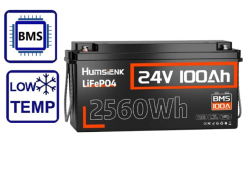 Фото Акумулятор Humsienk 24V 100Ah HS24V100AH100 (LiFePo4, BMS 100A, Low-temp)