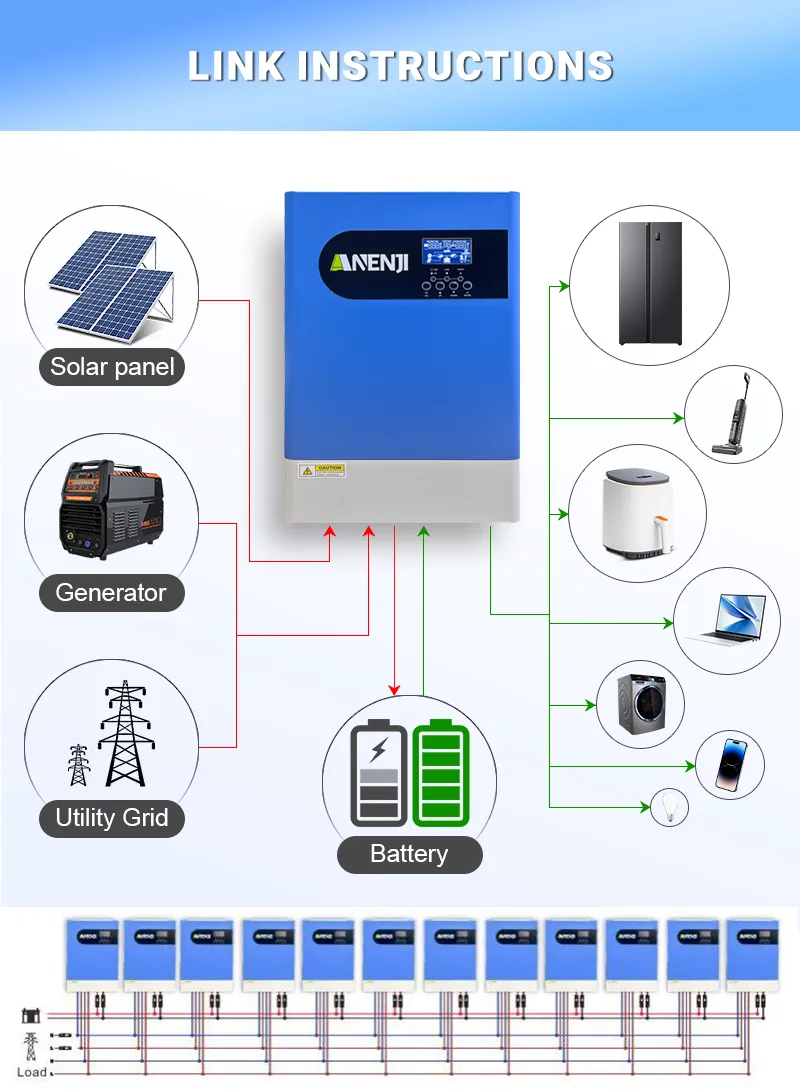 Изображение Anenji 6200W 48V ANJ-HHP-II-6.2KP (6200VA/6200W, Max CH 120A, AC 80) Wi-Fi - оригинальный размер 8