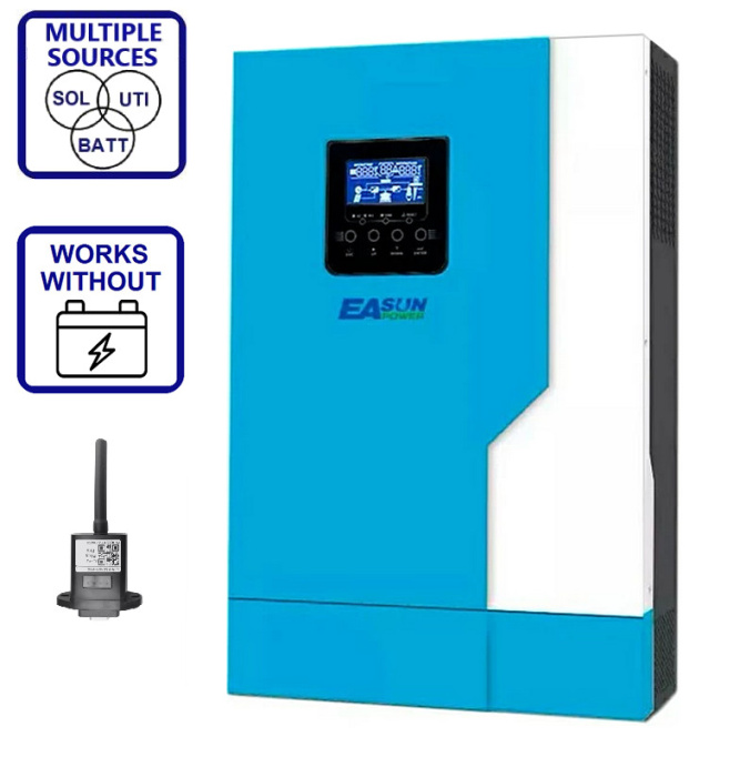 Изображение EASUN 3.5kW 24V ISolar-SML-III-3.5KW (3500VA/3500W, Max CH 110A, AC 80) Wi-Fi - оригинальный размер 1