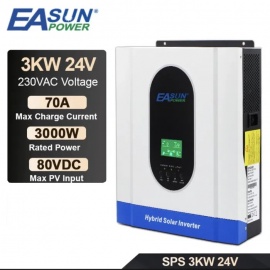 EASUN 3kW 24V ISolar-SPS-3KW (3000VA/3000W, Max CH 70A, AC 25) 6