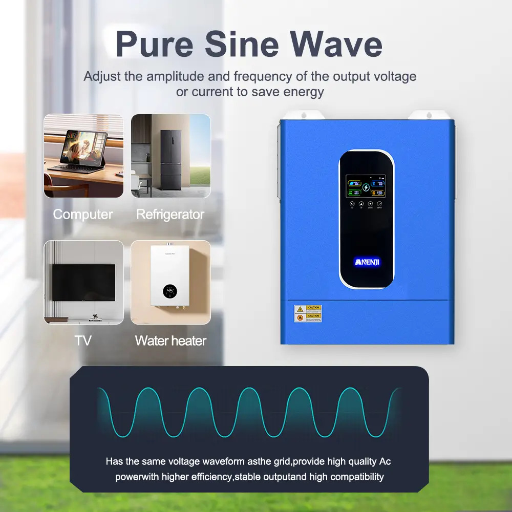 Anenji 11000W 48V ANJ-11KW-48V-WP (11000VA/11000W, Max CH 160A, AC 120) Wi-Fi 5