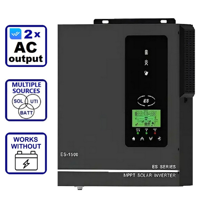 Anern 1.5kW 24V AN-SCI-ES-1500 (1500VA/1500W, Max CH 80A, AC 40) 1