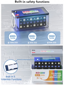 Redodo 24V 200A (LiFePo4, BMS 200А) 5