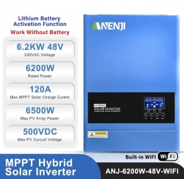 Anenji 6200W 48V ANJ-6200W-48V (6200VA/6200W, Max CH 120A, AC 80) Wi-Fi 5