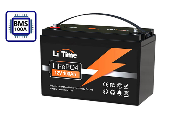 Изображение LiTime 12V 100Ah (LiFePo4, BMS 100A) - оригинальный размер 1