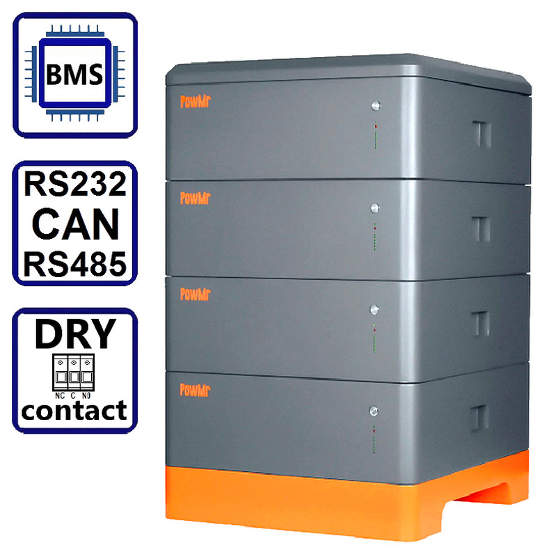 Изображение PowMr 48V (51.2V) 400Ah POW-LIO51400-16S (LiFePo4, BMS) - оригинальный размер 2