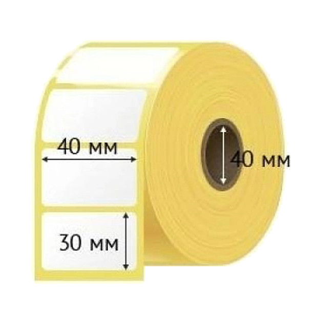 Термоетикетка 40х30 (1000шт)