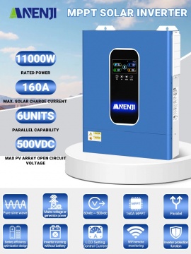 Anenji 11000W 48V ANJ-11KW-48V-WP (11000VA/11000W, Max CH 160A, AC 120) Wi-Fi 3
