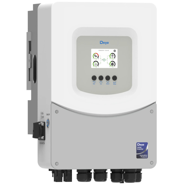 Гібридний інвертор сонячний Deye SUN-6K-SG06LP1-EU-BM2, LV  (6kW, 48V, 1Ph, 2-MPPT) Wi-Fi