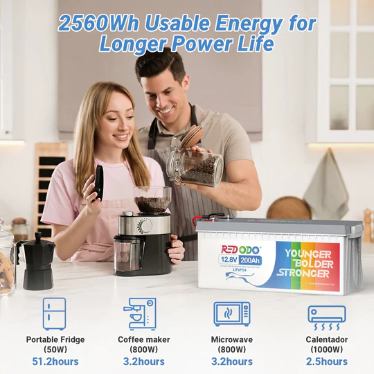 Redodo 12V 200Ah (LiFePo4, BMS 100A) 4
