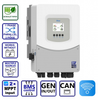 Гибридный инвертор солнечный Deye SUN-6K-SG06LP1-EU-BM2, LV  (6kW, 48V, 1Ph, 2-MPPT) Wi-Fi