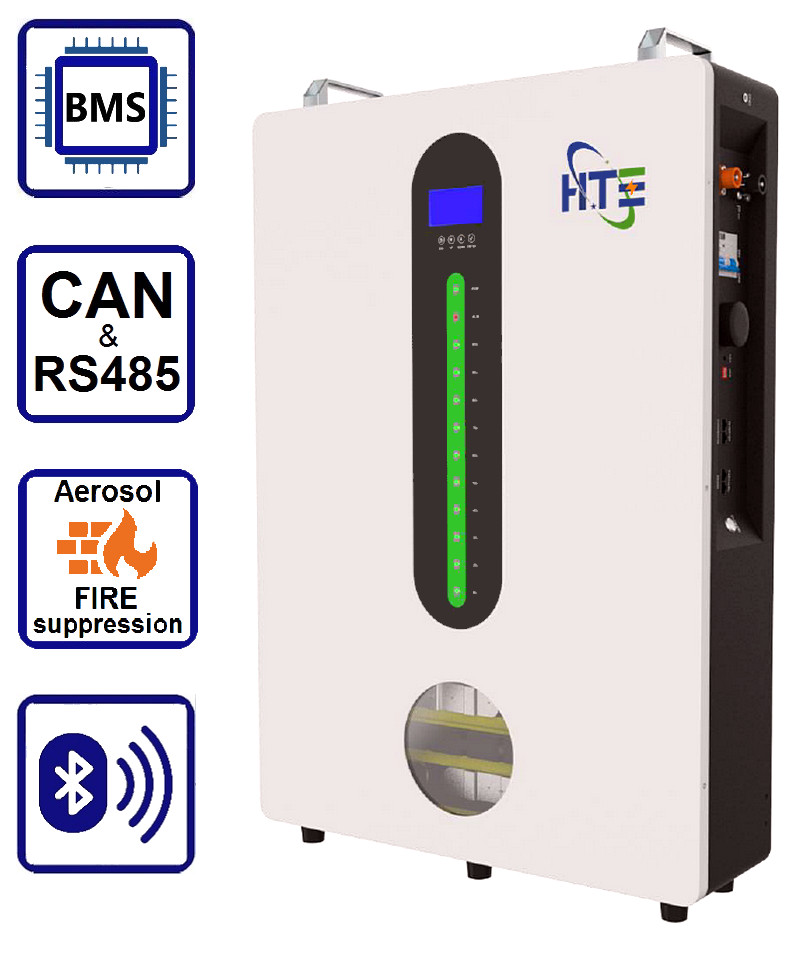 Изображение HTE 48V (51.2V) 200Ah HTE-W51200 (LiFePo4, BMS, Bluetooth) - оригинальный размер 2