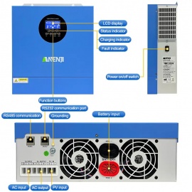 Изображение Anenji 2500W 12V ANJ-2500W-12V (2500VA/2500W, Max CH 120A, AC 120) Wi-Fi - оригинальный размер 7
