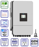 Гибридный инвертор солнечный Deye SUN-20K-SG05LP3-EU-SM2, LV (20kW, 48V, 3Ph, 2-MPPT) Wi-Fi