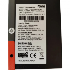 Изображение PowMr 1500W 24V POW-HVM1.5K-24V (Max СH 80A, AC 40) - оригинальный размер 8
