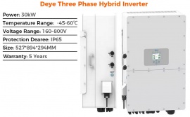 Изображение Deye SUN-30K-SG01HP3-EU-BM3, HV (30kW, 160-800V, 3Ph, 3-MPPT) Wi-Fi - оригинальный размер 2