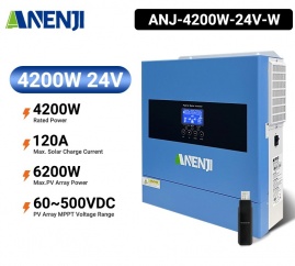 Anenji 4200W 24V ANJ-4200W-24V-W (4200VA/4200W, Max CH 120A, AC 120) Wi-Fi 5