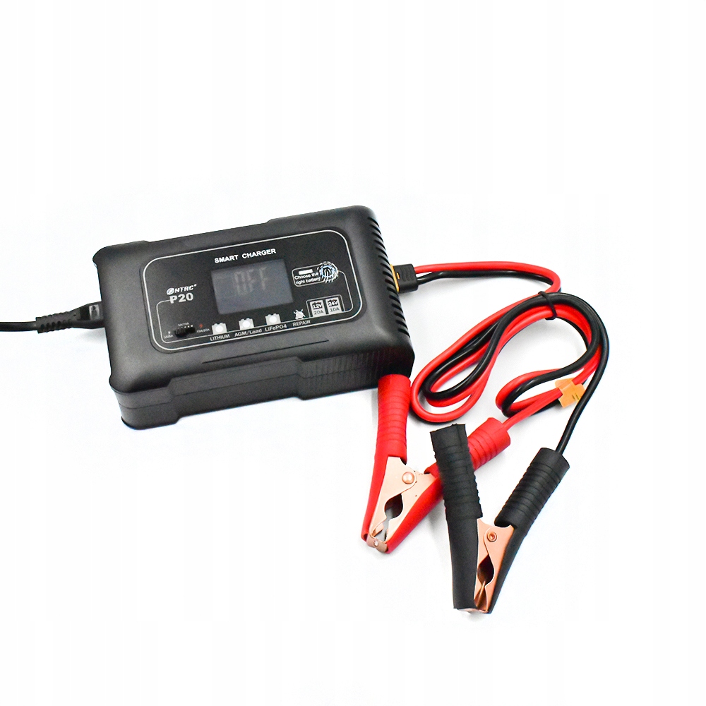 Изображение Универсальное зарядное устройство HTRC 12V 24V 20A LifePo4, Li, Gel, AGM, I (10-20А), V (12-24V) - оригинальный размер 3