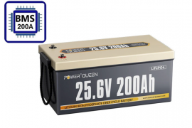 Изображение Power Queen 24V 200Ah (LiFePo4, BMS 200A) - оригинальный размер 1